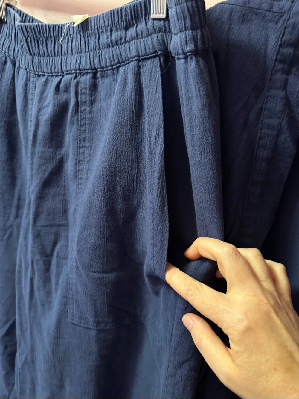 Oddbird sz L Women's Blue Cotton Wrap Lounge Set